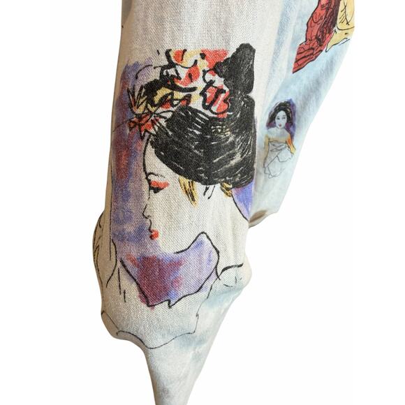 Rare VTG Breeze by Dorothy Schoelen Art-to-Wear Kimono Geisha Jacket SZ Small - Picture 9 of 15